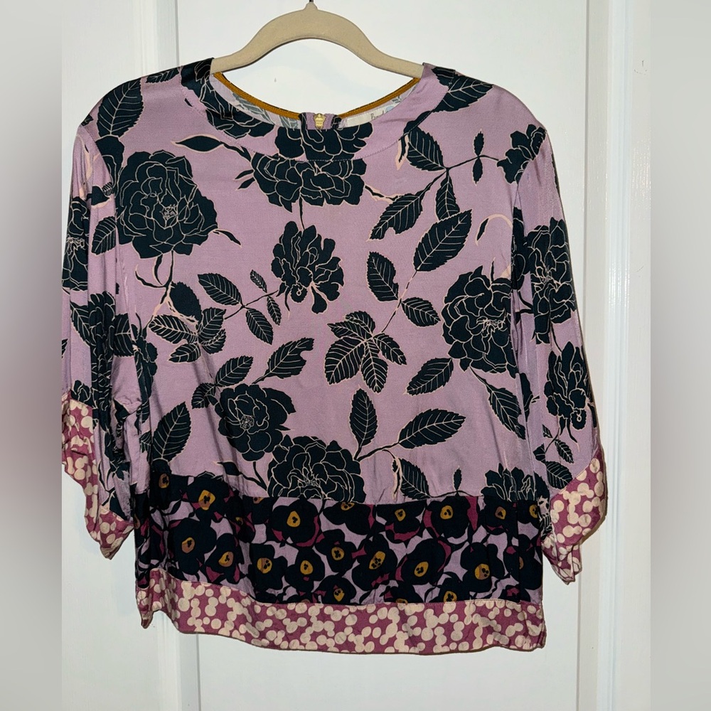 Boden Floral Blouse Size 4